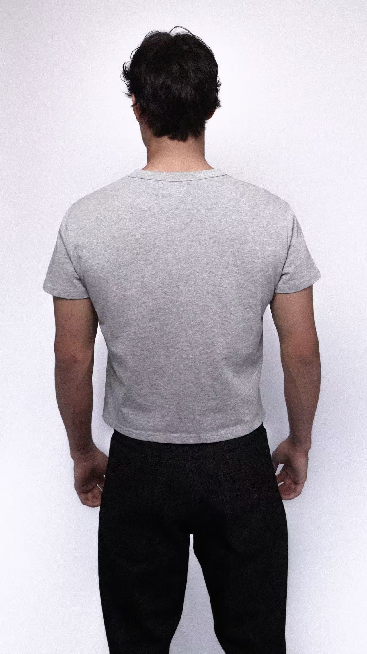 "WORDS FAIL" GREY BABY T